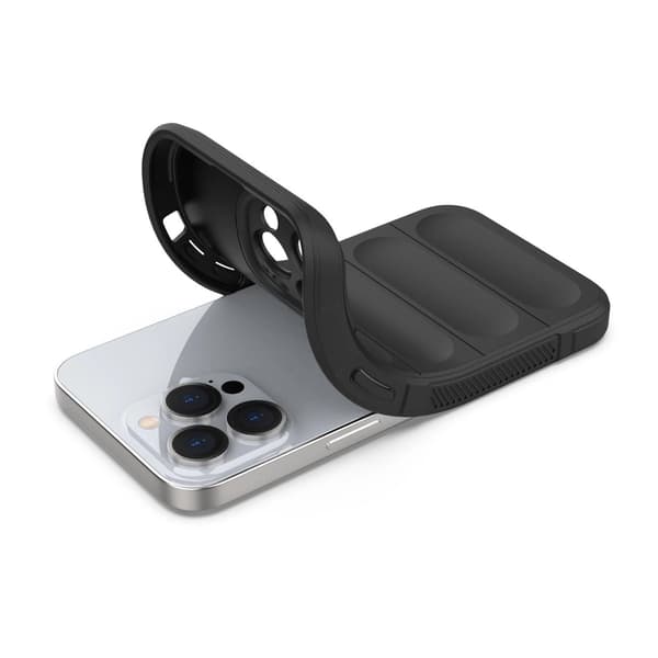 Magic Shield-cover til iPhone 13 Pro Max fleksibelt pansret cover mørkeblå