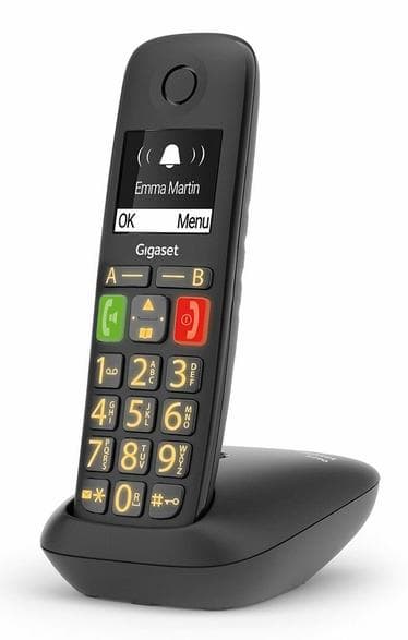 Gigaset E290 — fastnettelefon, sort