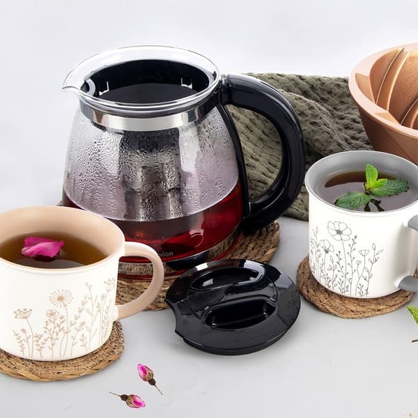 Varmebestandig glaskande med teinfuser, 1,73 l