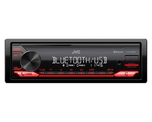 JVC KDX-282BT RÖD bilstereo