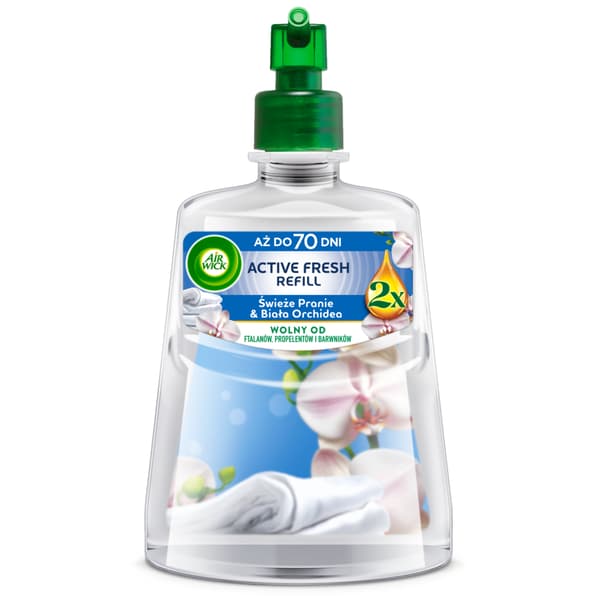 Air Wick Active Fresh refill Frisk Vask og Hvid Orkide 228 ml