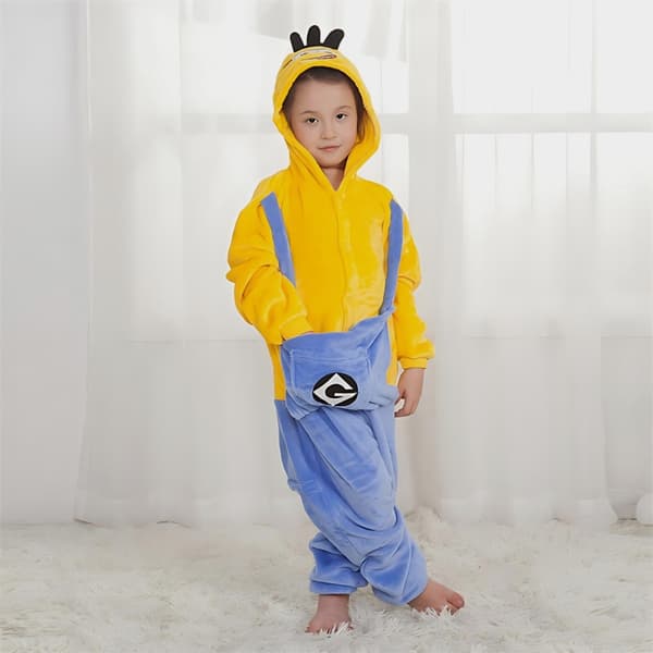 Kigurumi-pyjamas för barn, Minion, 105-115 cm