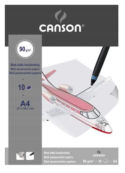 Kalkerpapper A4 90g 10 ark perfekt för kalkering