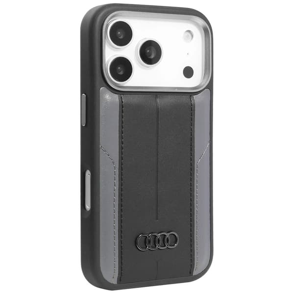 Audi A6 MagSafe-etui i kunstlæder til iPhone 17 Pro - Sort