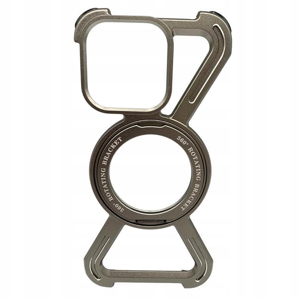 Cover til iPhone 15 Pro Pansret Magsafe Metalcover Titanium Greb 360