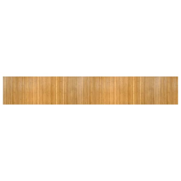 vidaXL Suorakulmainen matto, Luonnonvärinen, 80x500 cm, Bambu
