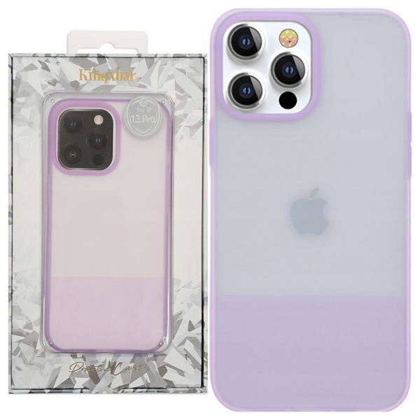 Kingxbar Plain Series Cover til iPhone 13 Pro Silikone Etui Lilla