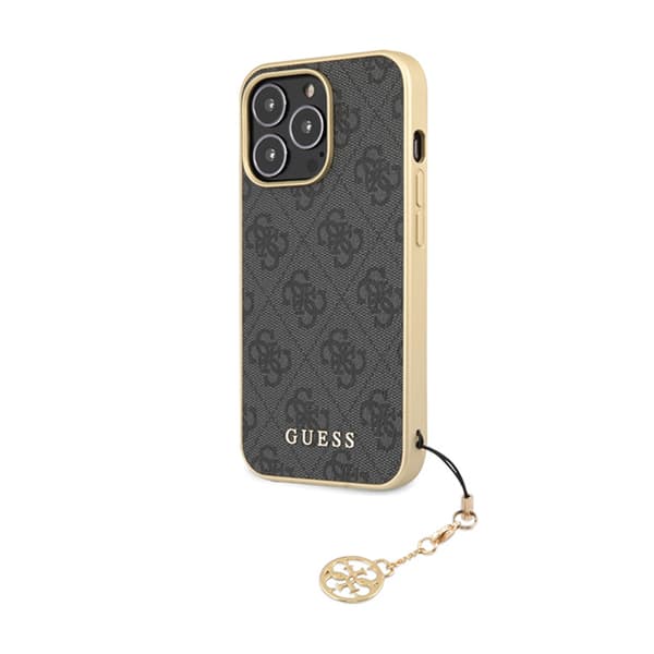 Guess 4G Charms Collection - iPhone 14 Pro -kotelo (harmaa)