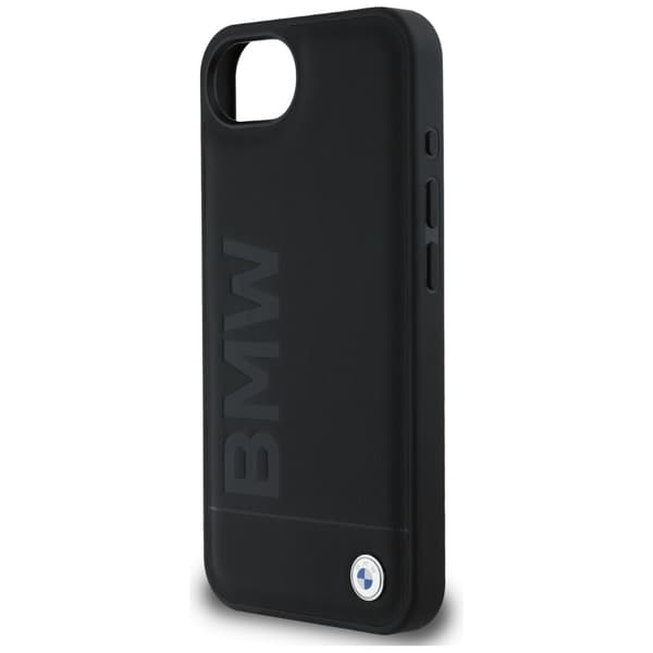 BMW Læderetui med Hot Stamp til iPhone 16e, Sort