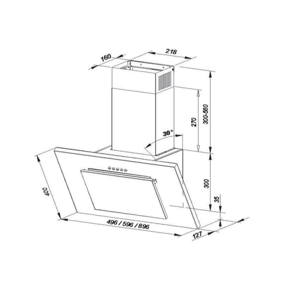 MAAN Vertical P 2 60 huva vit