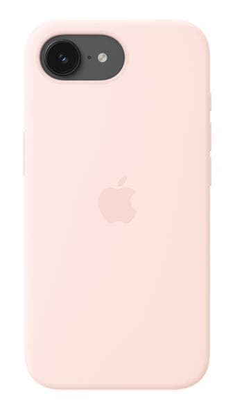 APPLEn silikonikuori MagSafella iPhone 17e:lle, vaaleanpunainen