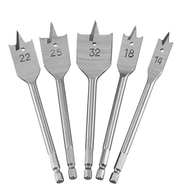SÆT MED 5 FLADMADNINGSBOR TIL TRÆ, DEWALT DT4798-QZ