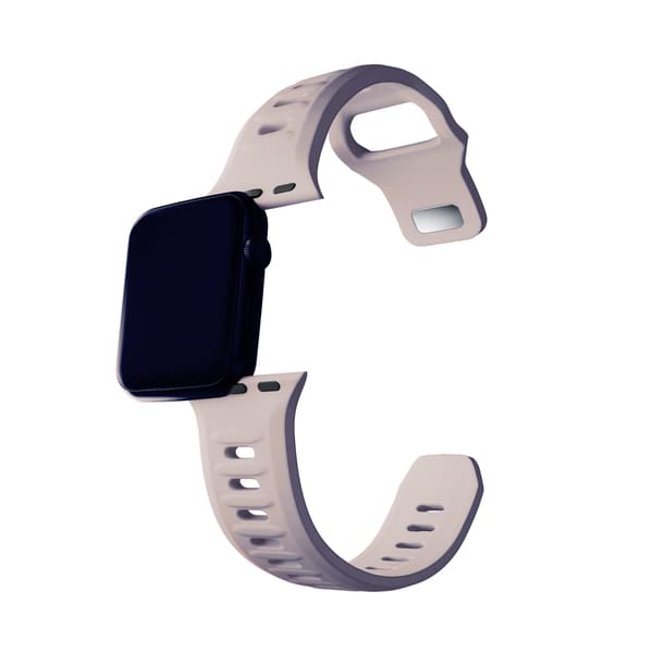 38/40/41/42 mm Latte (lille) - 3mk Silikone Urrem til Apple