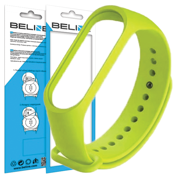 Beline Mi Band 7/6/5 -ranneke lime/lime