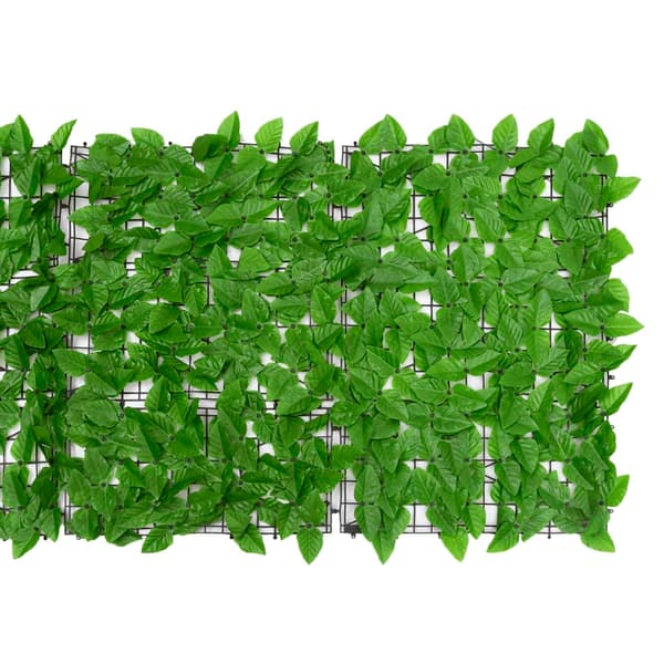 vidaXL balkonskærm grønne blade 600x75 cm