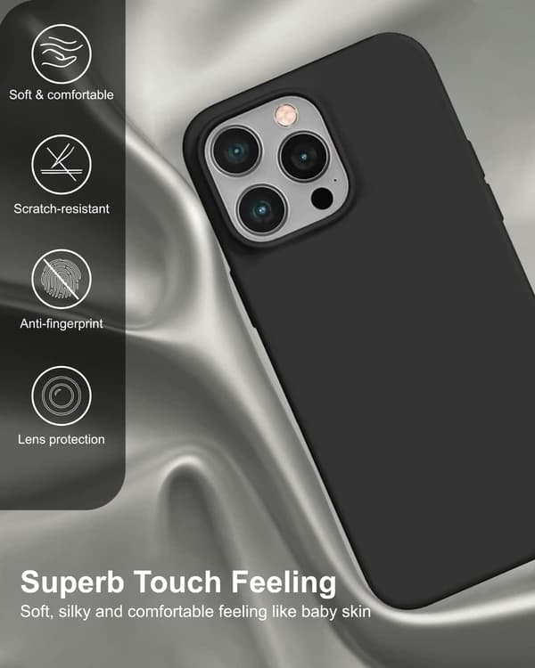 APPLE IPHONE 14 PRO MAX SILIKONE ETUI SORT