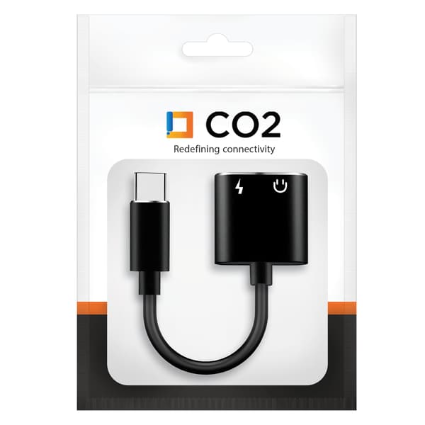 CO2-SOVITIN 2X USB-C-SOVITIN USB TYPE C -KAAPELI SAMSUNGILLE JA APPLE XIAOMI -LAITTEILLE DAC-MUUTTIMEN KANSSA