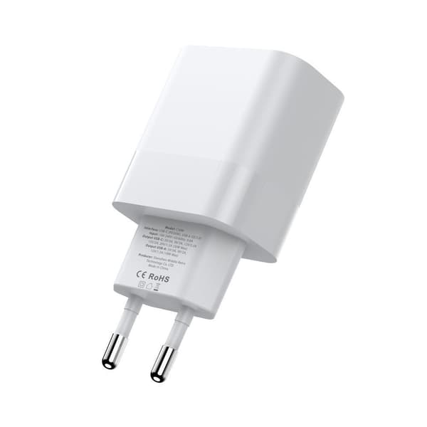 TECH-PROTECT C20W 2-PORTARS NÄTVERKSLADDARE PD20W VIT