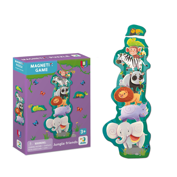 Magnetspel Jungle Friends 8 bitar