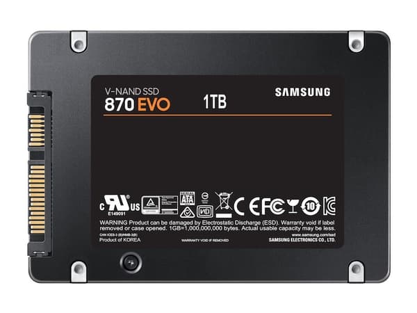 Samsung 870 EVO MZ-77E1T0B 1TB SATA SSD-enhet