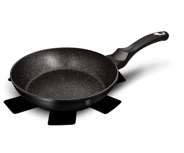 Granit stegepande 28cm BERLINGER HAUS SORT SØLV BH-1845