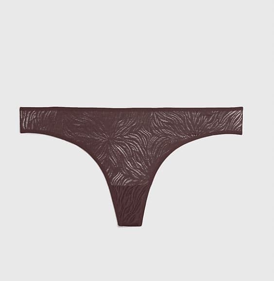 Calvin Klein spetsring brun trosor XS