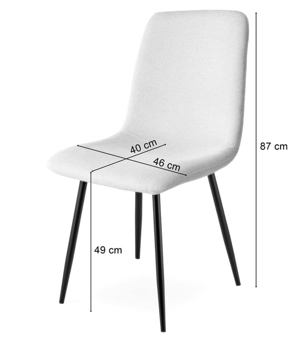 RIFT stol - beige/svarta ben x 2