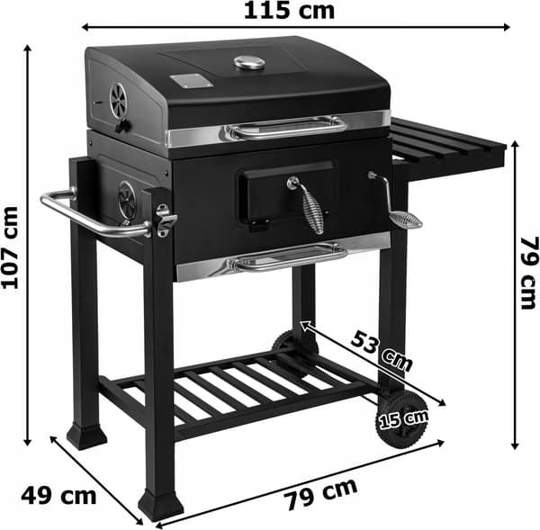 MEJOR havekulgrill med låg
