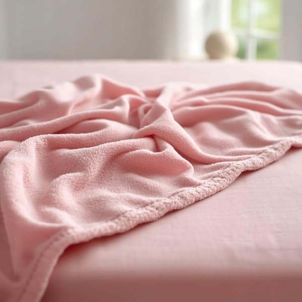 Fleece lagen Thermosoft - Pudderrosa 180x200