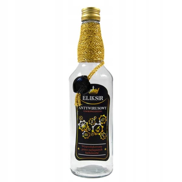 Monopoly dekoreret flaske 500ML ANTIVIRUS ELIXIR