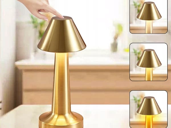 METAL LAMPE A12 GULD (20) / 30 STK_B