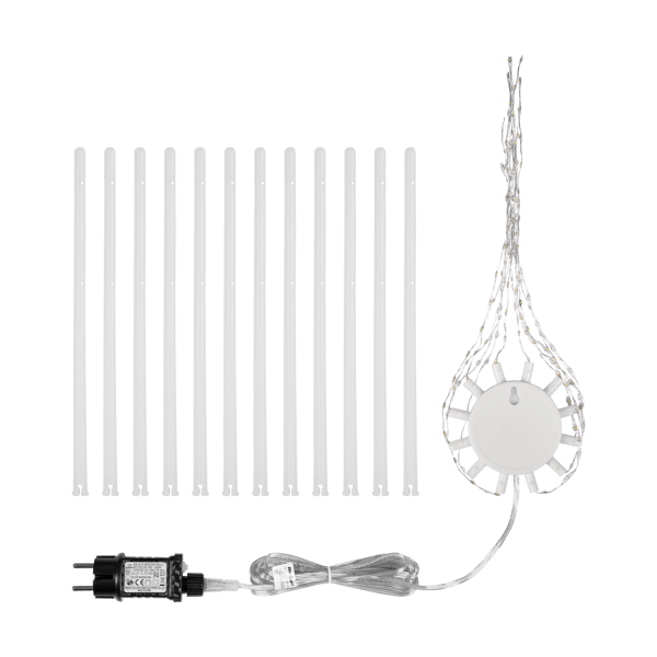 Juledekoration med stjerne og LED Rebel-lampe