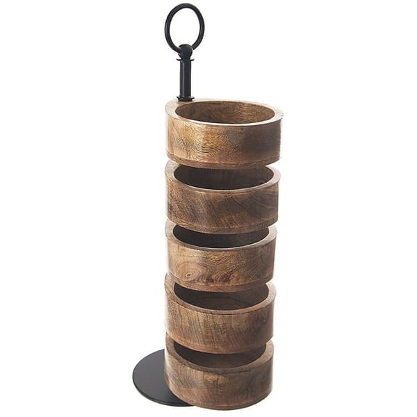 Puinen 5-tasoinen tarjotin MANGO 44,5 cm