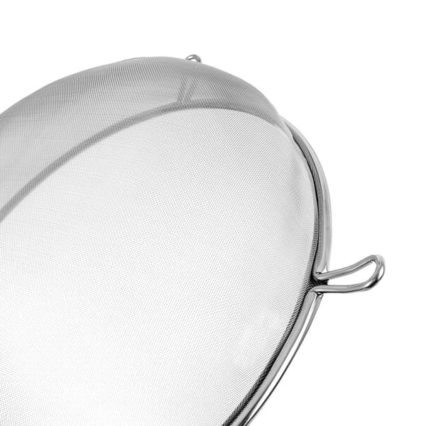 Teräksinen keittiösiivilä otaksella 16 cm