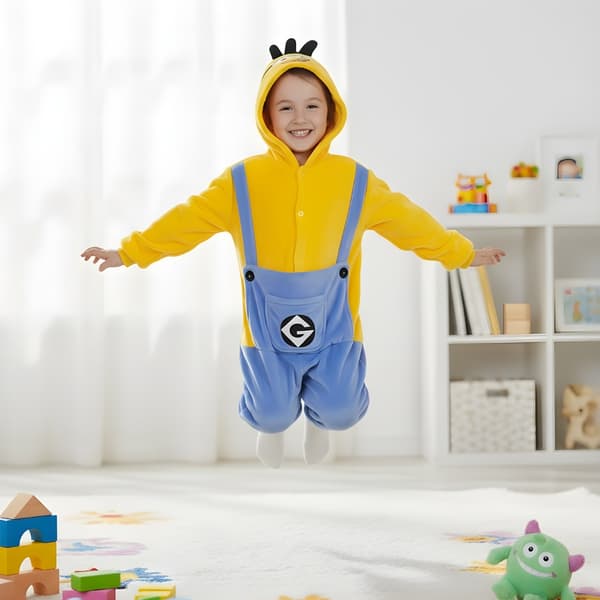 Kigurumi-pyjamas för barn Minion 105-115 cm