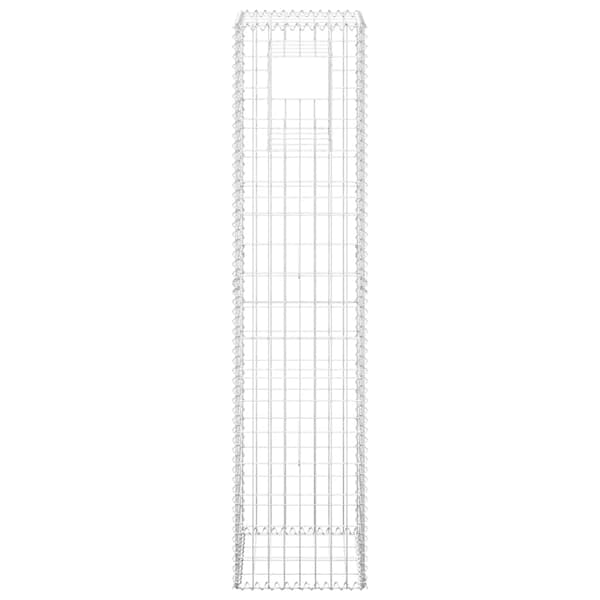 vidaXL Gabionstolper, 2 stk., 40x40x180 cm, jern