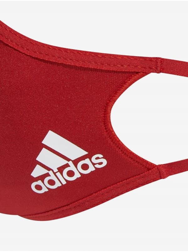 ADIDAS RÖDA LOGOTYPSMASK 3-PACK M/L WŁF