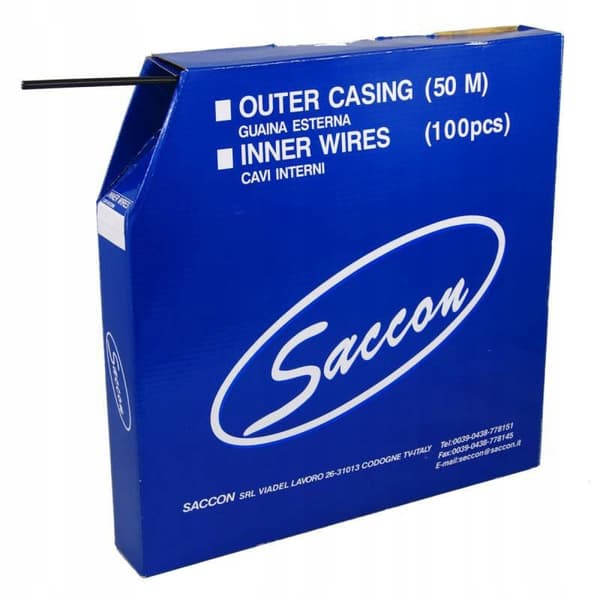 SACCON BROMSVAJERHUS SVART 1m + TEFLON