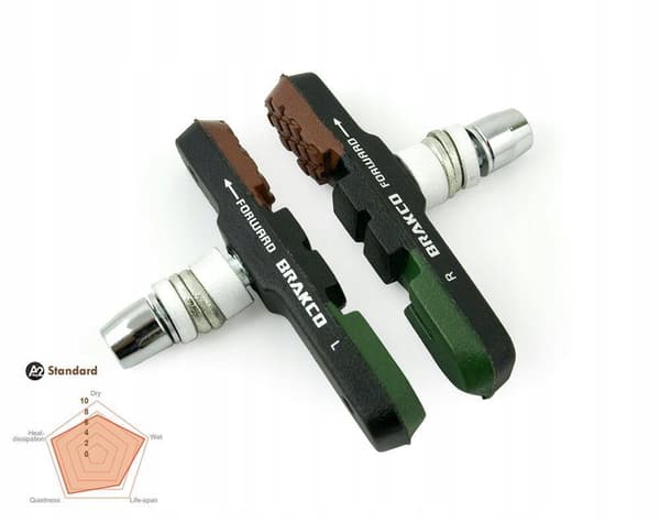 Brakco M-960V V-Brake 3-komponents bromsbelägg
