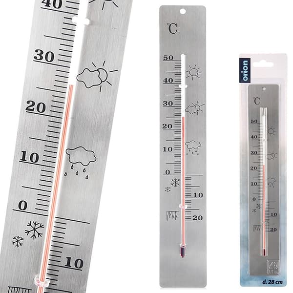 Universaali ruostumaton terästermometri 28 cm