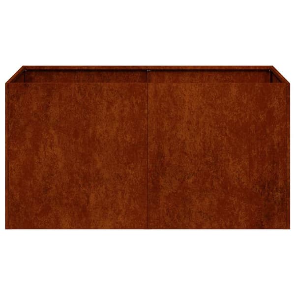 vidaXL rusten urtepotte 80x40x40 cm rustfrit stål