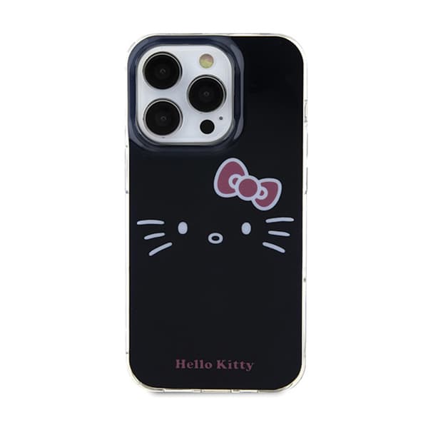 Hello Kitty IML Kitty Face - iPhone 15 Pro Max -suojakuori (musta)