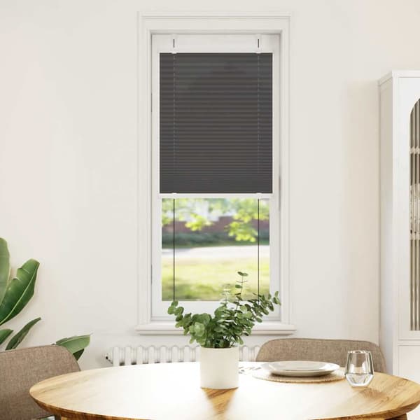 vidaXL plisseret gardin sort 45x100 cm stofbredde 44,4 cm