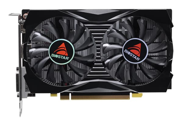 Biostar GeForce GTX 1050 4GB grafikkort, sort, GDDR5
