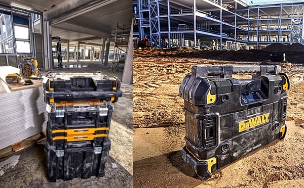 DEWALT TRÅDLÖS/NÄTRADIO TSTAK FM-SYSTEM DAB+ BLUETOOTH-LADDARE