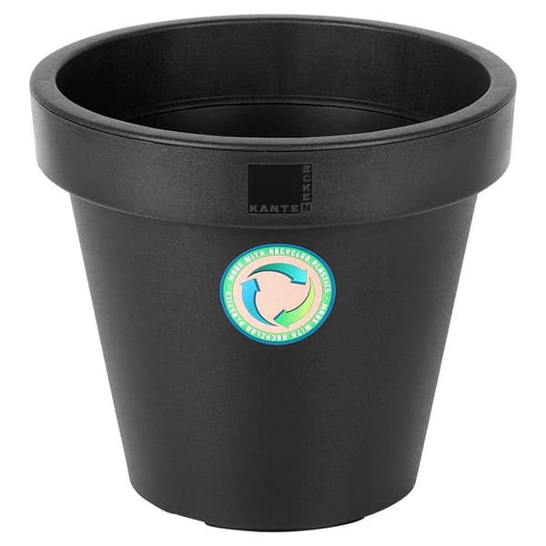 havepotte plast sort rund 29 cm