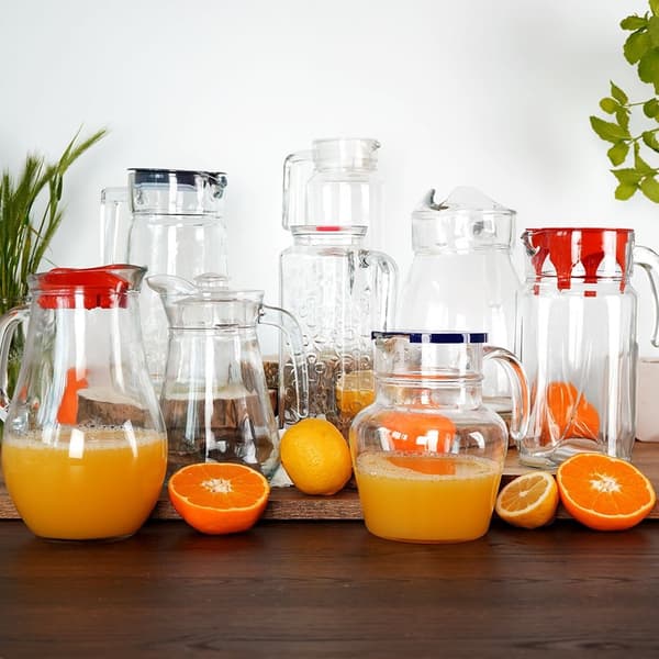 Lasinen kannu kannella 1,75 l