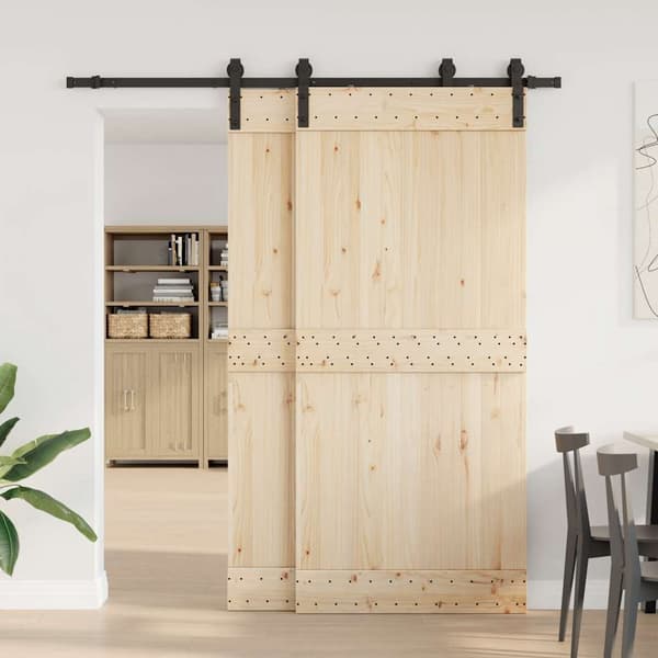 vidaXL monteringssystem til skydedør, 200 cm, stål, sort