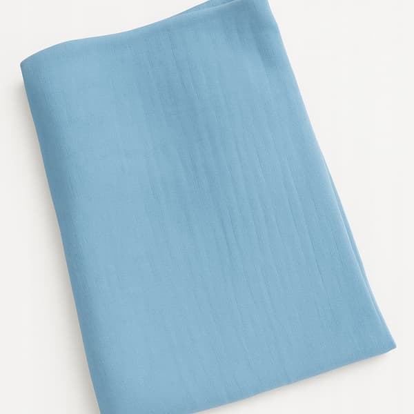 Fästlakan med elastik för gondol 90x50 cm muslin blå