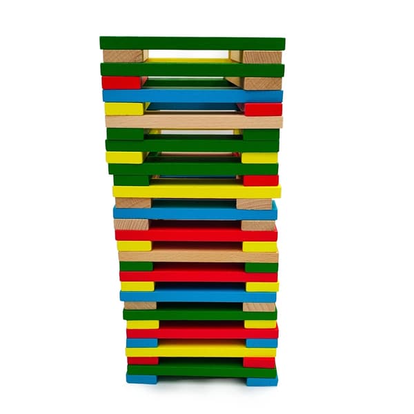 WABI Planks træklodser 12 cm 100 stk. 3+
